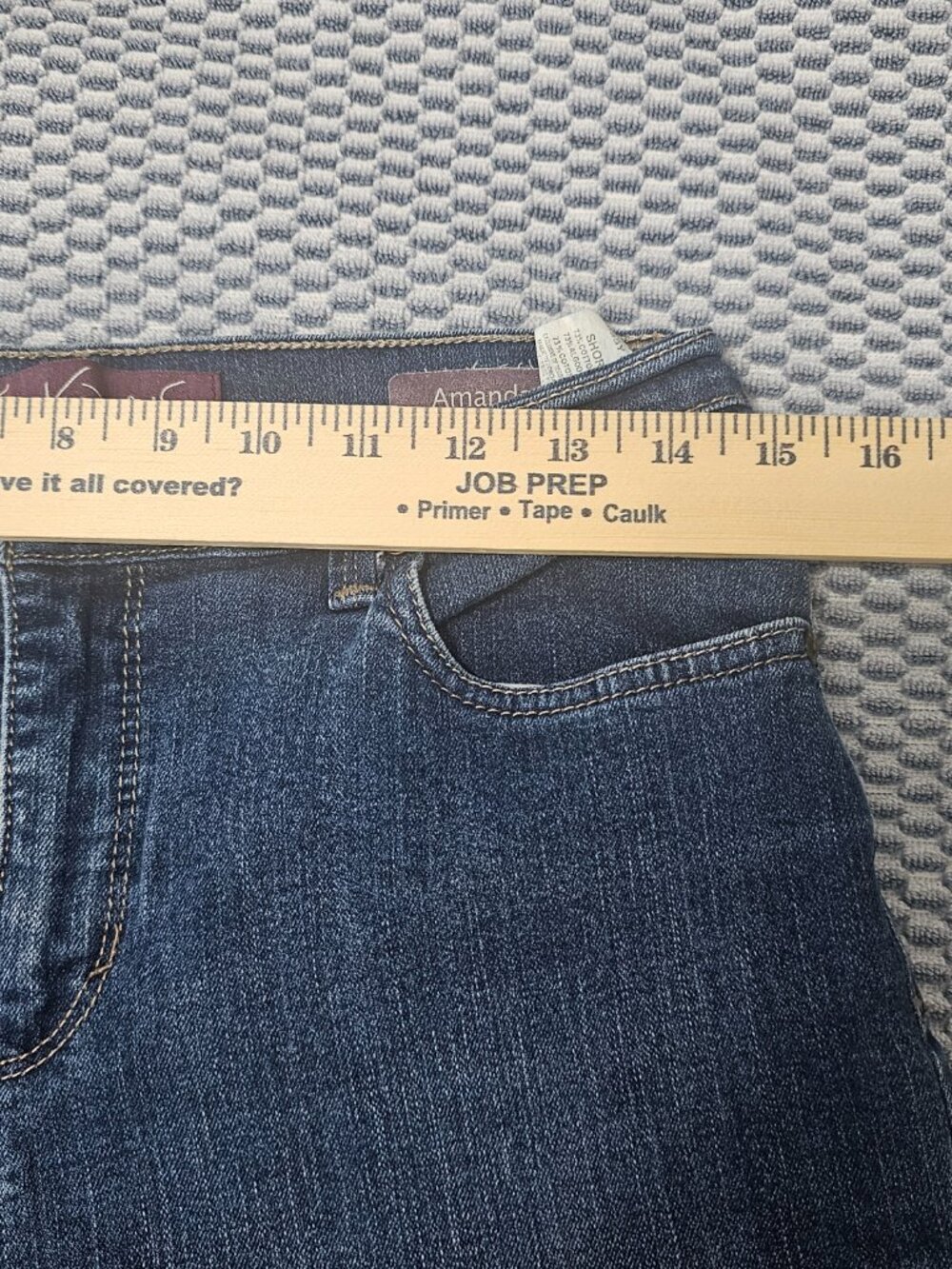 Gloria Vanderbilt Amanda Dark Wash Denim High Rise Jeans Altered- Size 6 Short - Picture 5 of 8